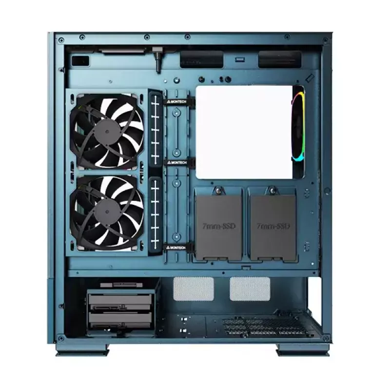 PC korpusas Montech SKY TWO Midi Tower mėlynas