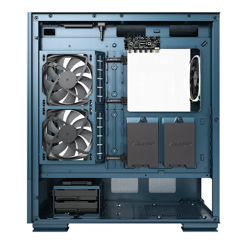 PC korpusas Montech SKY TWO Midi Tower mėlynas