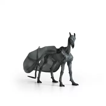 Schleich Thestral – tamsusis skeletas arklys su šikšnosparnio sparnais