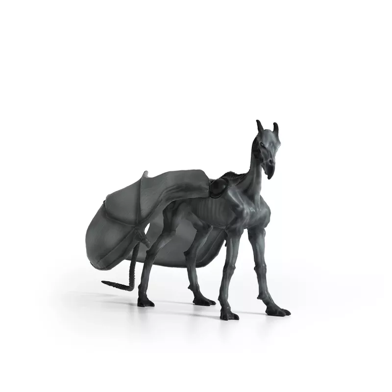 Schleich Thestral – tamsusis skeletas arklys su šikšnosparnio sparnais