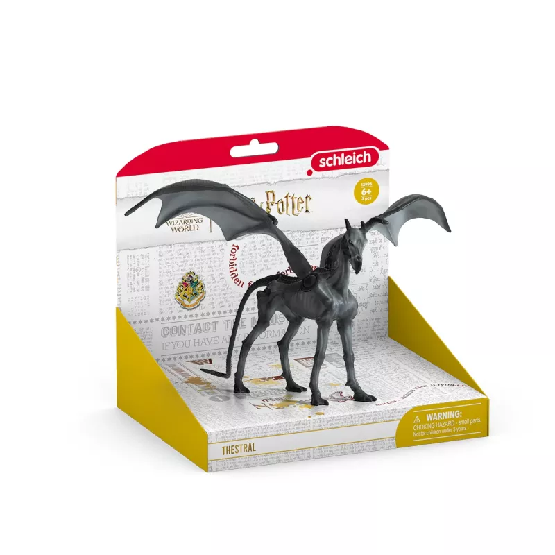 Schleich Thestral – tamsusis skeletas arklys su šikšnosparnio sparnais