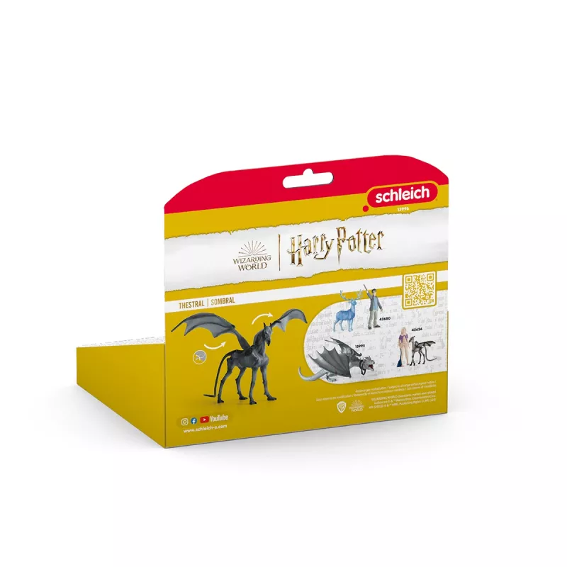 Schleich Thestral – tamsusis skeletas arklys su šikšnosparnio sparnais