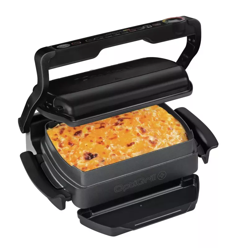 Kontaktinė keptuvė Tefal GC7148 – 2000 W, nerūdijančio plieno korpusas, stačiakampė, reguliuojamas termostatas, grotelinis paviršius, 365×365×175 mm