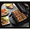 Kontaktinė keptuvė Tefal GC7148 – 2000 W, nerūdijančio plieno korpusas, stačiakampė, reguliuojamas termostatas, grotelinis paviršius, 365×365×175 mm