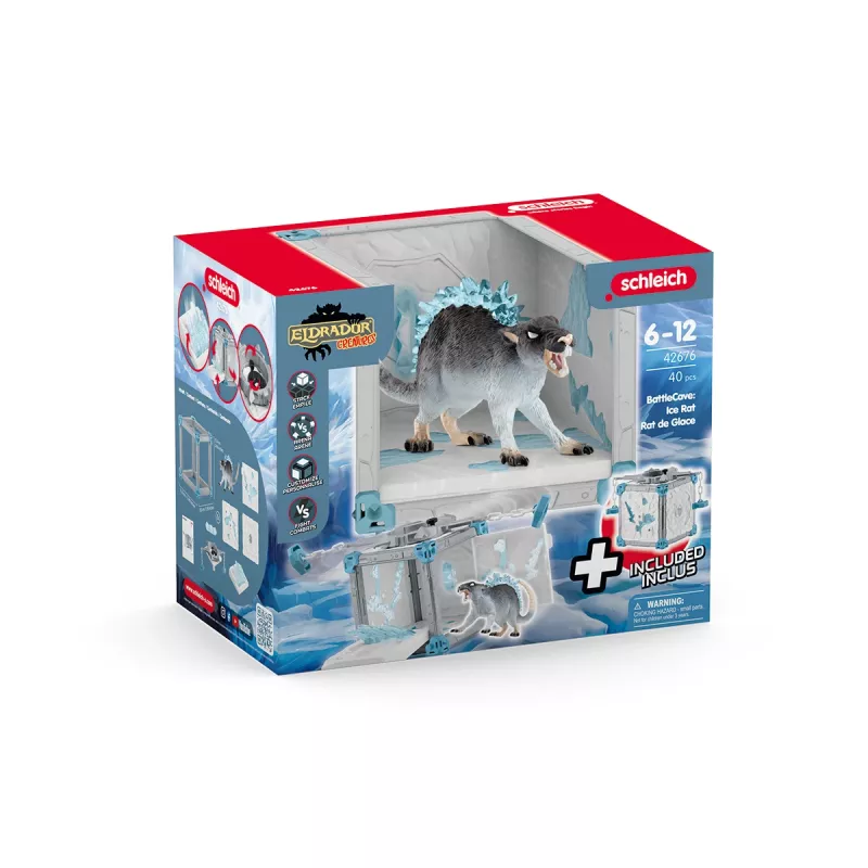Schleich BattleCave Ledo Žiurkė, Pabaisos ir drakonai, 7+ metų, Įvairių spalvų, Plastikas