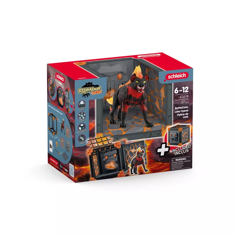 Schleich BattleCave Lava Hyena 42674 – veiksmo ir nuotykių žaidimų rinkinys