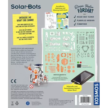 Kosmos Solar Bots eksperimentų rinkinys, atsinaujinanti energija, nuo 8 m.