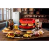 Ariete 205 Hamburger Maker Party Time, mėsainių gaminimo aparatas, 1200 W, dvigubos nelimpančios plokštės, 2 skyriai, lengvai valomas, raudonas