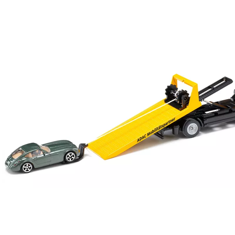 Siku MAN ADAC gedimų vilkikas 1:55, surinktas modelis 58×170×57 mm