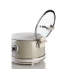 Ariete 2904 ryžių virimo aparatas – elektrinis ryžių virimo aparatas su keramikiniu dubeniu – naminiams sušiams – multivirimo aparatas – Vintage linija – 3,5 l – 650 W – smėlio spalvos