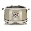 Ariete 2904 ryžių virimo aparatas – elektrinis ryžių virimo aparatas su keramikiniu dubeniu – naminiams sušiams – multivirimo aparatas – Vintage linija – 3,5 l – 650 W – smėlio spalvos
