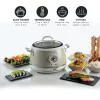 Ariete 2904 ryžių virimo aparatas – elektrinis ryžių virimo aparatas su keramikiniu dubeniu – naminiams sušiams – multivirimo aparatas – Vintage linija – 3,5 l – 650 W – smėlio spalvos