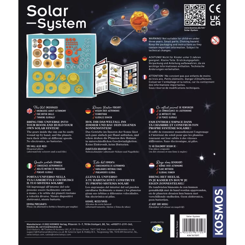 Kosmos Saulės sistema – astronomijos rinkinys, mėlyna, nuo 8 metų