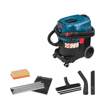 Bosch GAS 35 L SFC+ Professional dulkių siurblys šlapiam ir sausam valymui, 1200 W, juodas/mėlynas