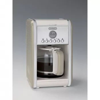 Ariete 1342 Kavos Virimo Aparatas Amerikietiškai Kavai, Grūdinto Stiklo Asotis, Iki 12 Puodelių, 24 Val. Programavimo Laikmatis, LCD Ekranas, Automatinis Išsijungimas, 2000 W, Plastikas, Smėlio Spalvos