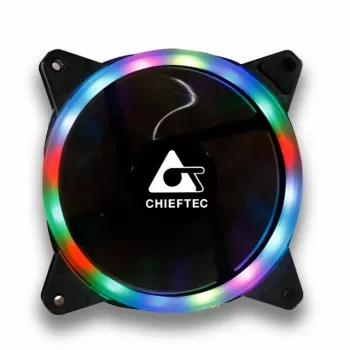 Chieftec AF-12RGB kompiuterio aušinimo ventiliatorius 12 cm juodas 1 vnt.