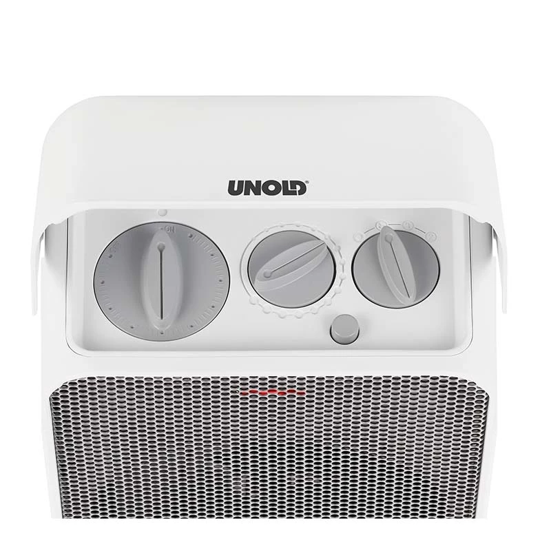Unold 86450 ventiliatorinis elektrinis šildytuvas 2000 W, pilkai balta spalva