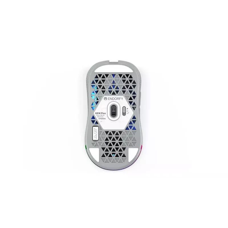 Pelė ENDORFY GEM Plus Wireless Onyx White belaidė RF + USB Type-C
