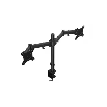 Monitorio laikiklis ENDORFY Atlas Double 2 ekranams 27 colių (68,6 cm), spaustuvas, VESA 75x75–100x100, 8 kg vienam ekranui, juodas