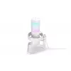 Mikrofonas PC ENDORFY AXIS Streaming White – USB, kardioidinis, 30–18 kHz, 192 kHz/24 bit, stalinis stovas, nutildymas, ausinių išvestis