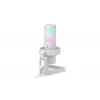 Mikrofonas PC ENDORFY AXIS Streaming White – USB, kardioidinis, 30–18 kHz, 192 kHz/24 bit, stalinis stovas, nutildymas, ausinių išvestis