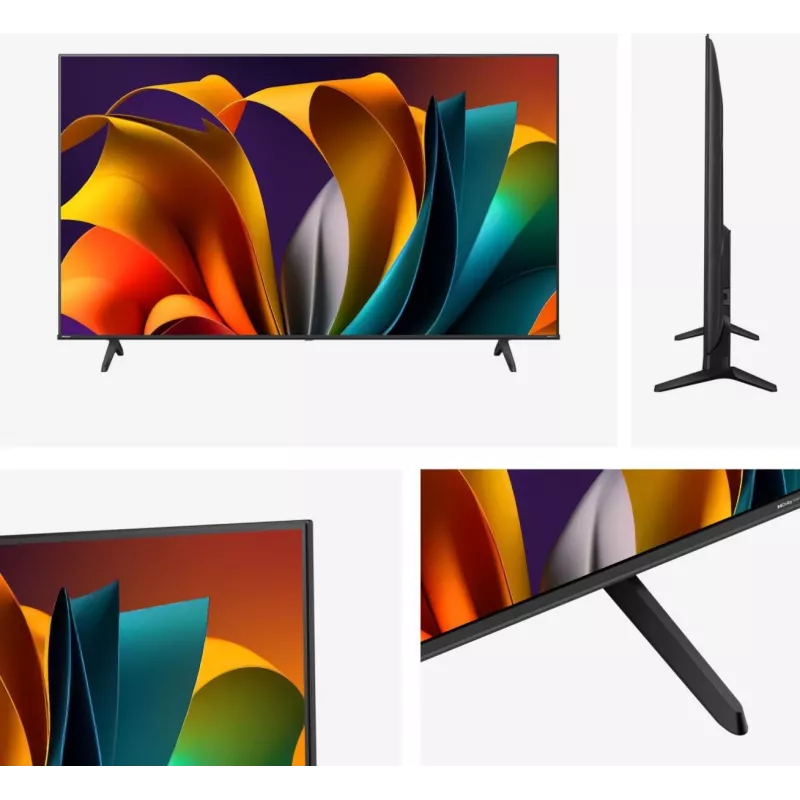 Hisense 50E6NT 127 cm (50 colių) 4K Ultra HD Smart TV su Wi-Fi, juodos spalvos, 300 cd/m²