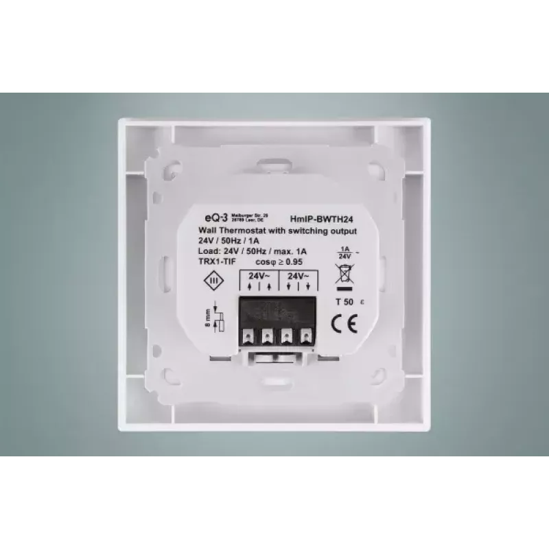 Termostatas Homematic IP HmIP-BWTH24 RF Baltas 24V LCD