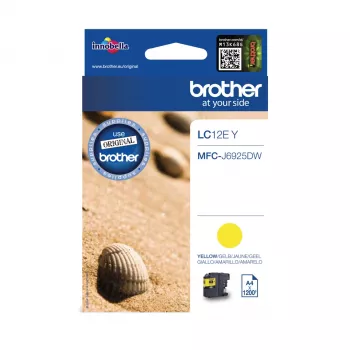Originalus Brother LC12EY geltonos spalvos rašalo kasetė, 1 vnt.
