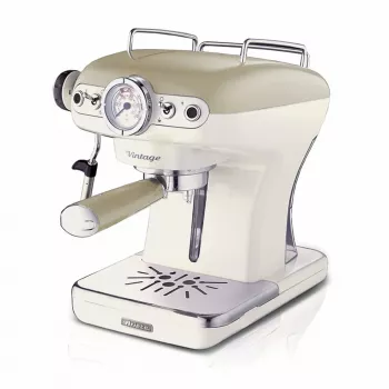 Ariete 1389 Vintage Espresso kavos aparatas - Espresso kavos aparatas maltai kavai arba ESE kapsulėms, pastelinės smėlio spalvos