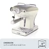 Ariete 1389 Vintage Espresso kavos aparatas - Espresso kavos aparatas maltai kavai arba ESE kapsulėms, pastelinės smėlio spalvos