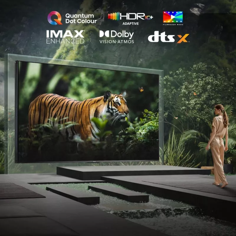 Hisense 85UXNQ 2.16 m (85 colių) 4K Ultra HD išmanusis televizorius Wi-Fi juodas, pilkas 700 cd/m²