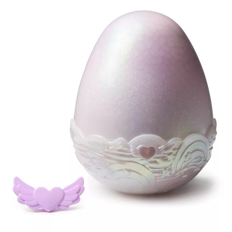 Hatchimals Alive Mystery Hatch Pufficorn interaktyvus žaislas Spinmaster, rožinė/balta, AA baterijos
