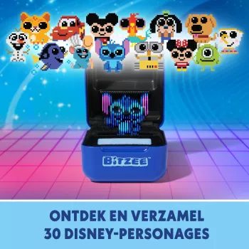 Bitzee Disney žaislas mėlynas su 30 personažų, maitinamas AA baterijomis
