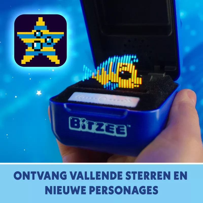 Bitzee Disney žaislas mėlynas su 30 personažų, maitinamas AA baterijomis