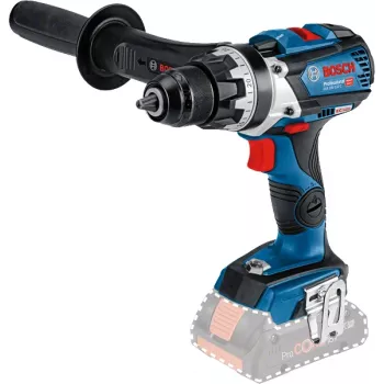 Bosch GSR 18V-110 C gręžtuvas su 2 akumuliatoriais, 2100 RPM, be rakto, juodos ir mėlynos spalvos