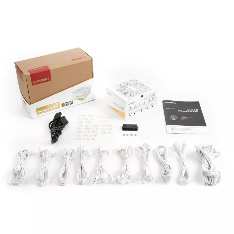 ENERMAX Revolution D.F. 12 850W 20+4 Pin ATX baltas maitinimo blokas