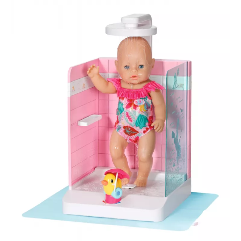 Lėlės vonios kambarys BABY born Bath Walk in Shower, rekomenduojamas nuo 3 metų