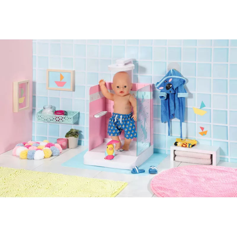 Lėlės vonios kambarys BABY born Bath Walk in Shower, rekomenduojamas nuo 3 metų