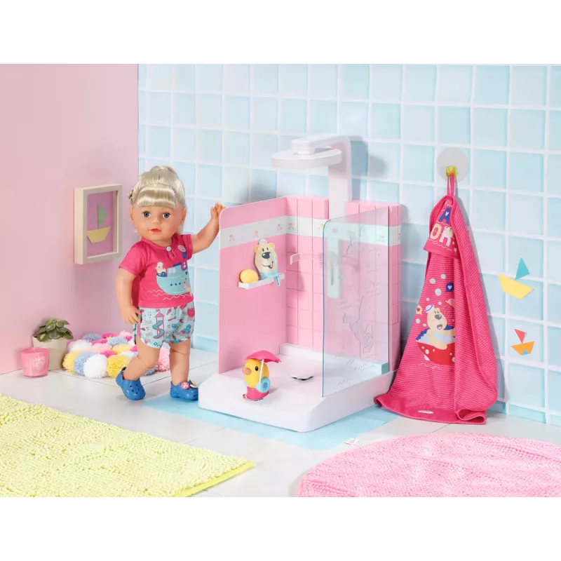Lėlės vonios kambarys BABY born Bath Walk in Shower, rekomenduojamas nuo 3 metų