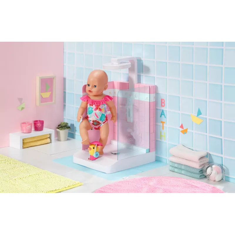 Lėlės vonios kambarys BABY born Bath Walk in Shower, rekomenduojamas nuo 3 metų