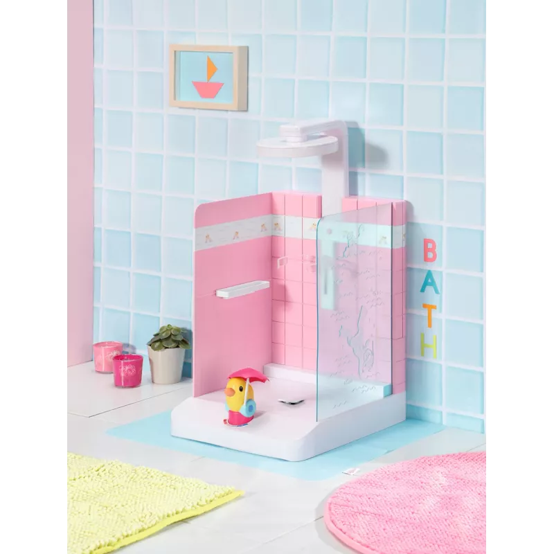 Lėlės vonios kambarys BABY born Bath Walk in Shower, rekomenduojamas nuo 3 metų