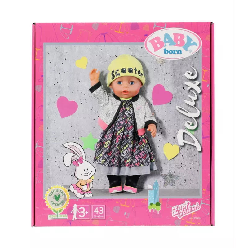 Lėlės drabužių rinkinys BABY born City Deluxe Style nuo 3 metų 180 g
