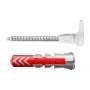 Fischer 564169 varžtinis kabliukas su kaiščiais 25 vnt. plastikiniai 8 mm