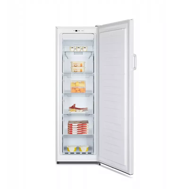 Šaldiklis vertikalus HISENSE FV245N4AW2 — 194 L No Frost, E klasė, 15 kg/24h, dešinės pusės vyriai, baltas