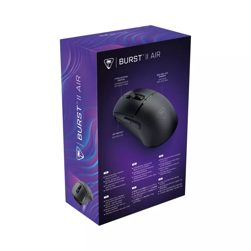 Žaidimų pelė Turtle Beach Burst II Air RF belaidė + Bluetooth