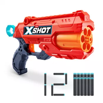 Pistoletas su strėlėmis ZURU XSHOT Excel Reflex 6, 12 strėlių, įvairiaspalvis