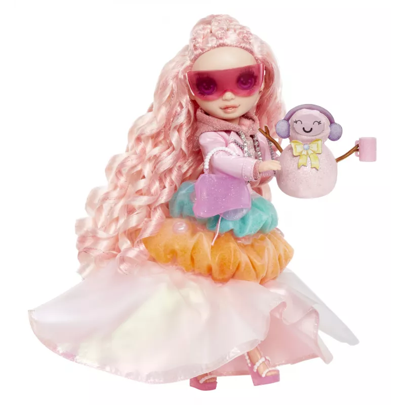 Lėlė Rainbow High Winter Wonderland – Bella (rožinė) – mados lėlė, 280 mm, įvairiaspalvė