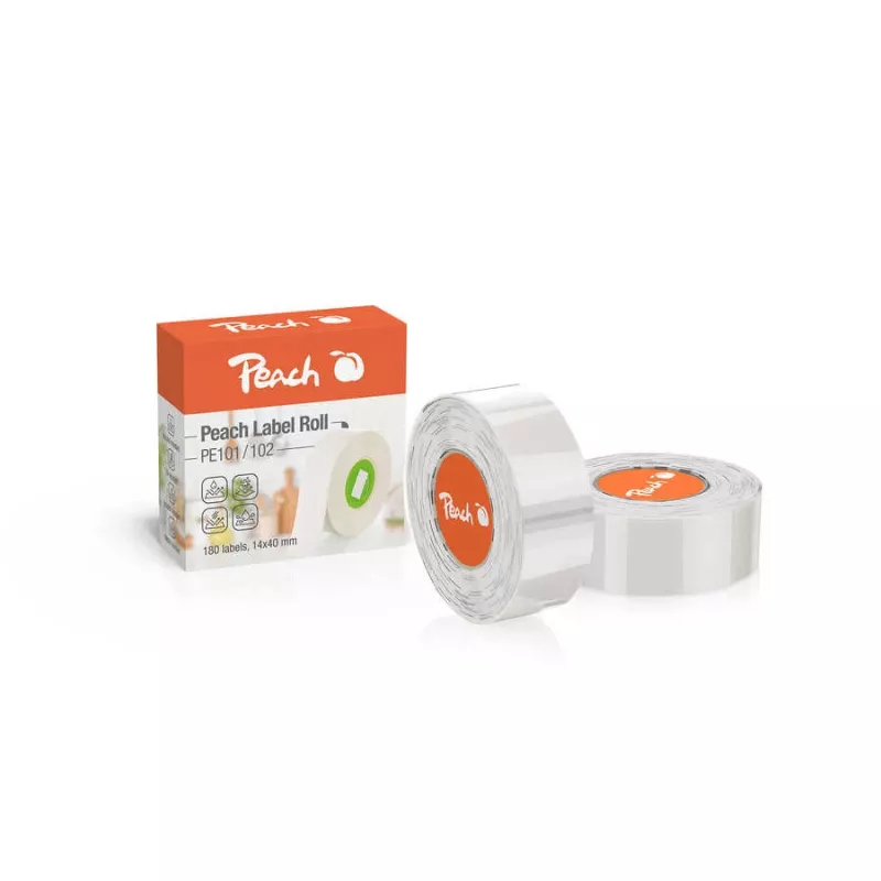 Pakeitimo rulonai PEACH PE-110 skaidrūs, skirti Laber Printer PE102, suderinama atsarginė medija