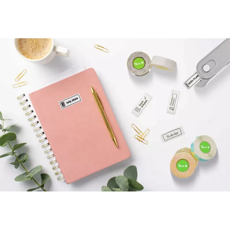 Pakeitimo rulonai PEACH PE-110 skaidrūs, skirti Laber Printer PE102, suderinama atsarginė medija