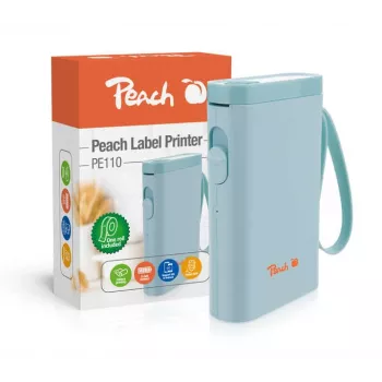 Peach PE110 belaidis etikečių spausdintuvas – tiesioginis terminis, 203 x 203 DPI, 60 mm/sek, Bluetooth